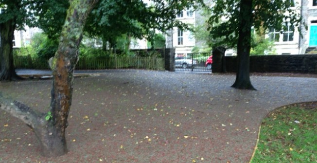 SuDS Rubber Mulch Path in Church End