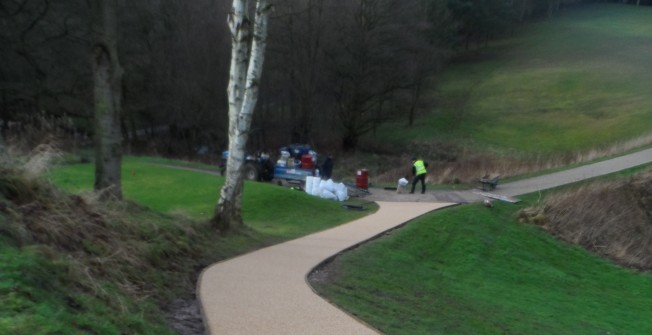 Permeable Wetpour Footpath in Langley