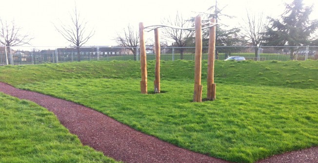Rubber Mulch Walkway