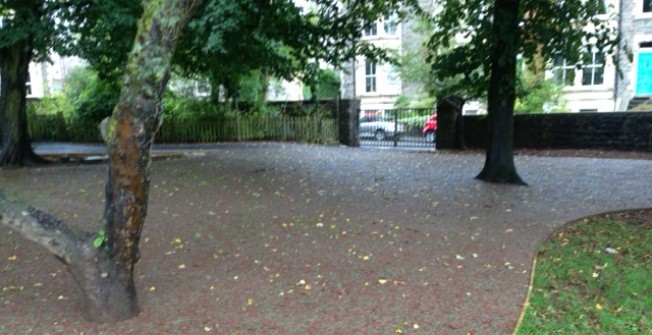 SuDS Rubber Mulch Path